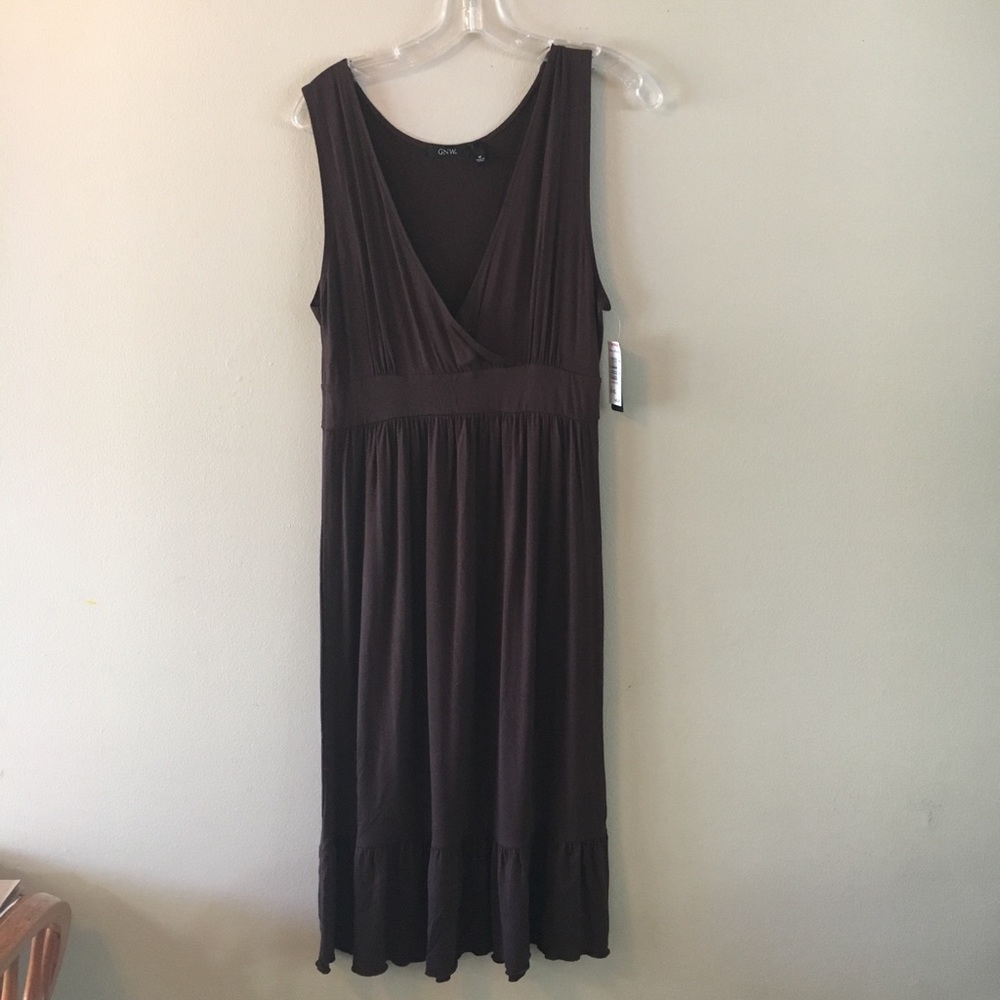 Brown dress sundress GNW NWT M